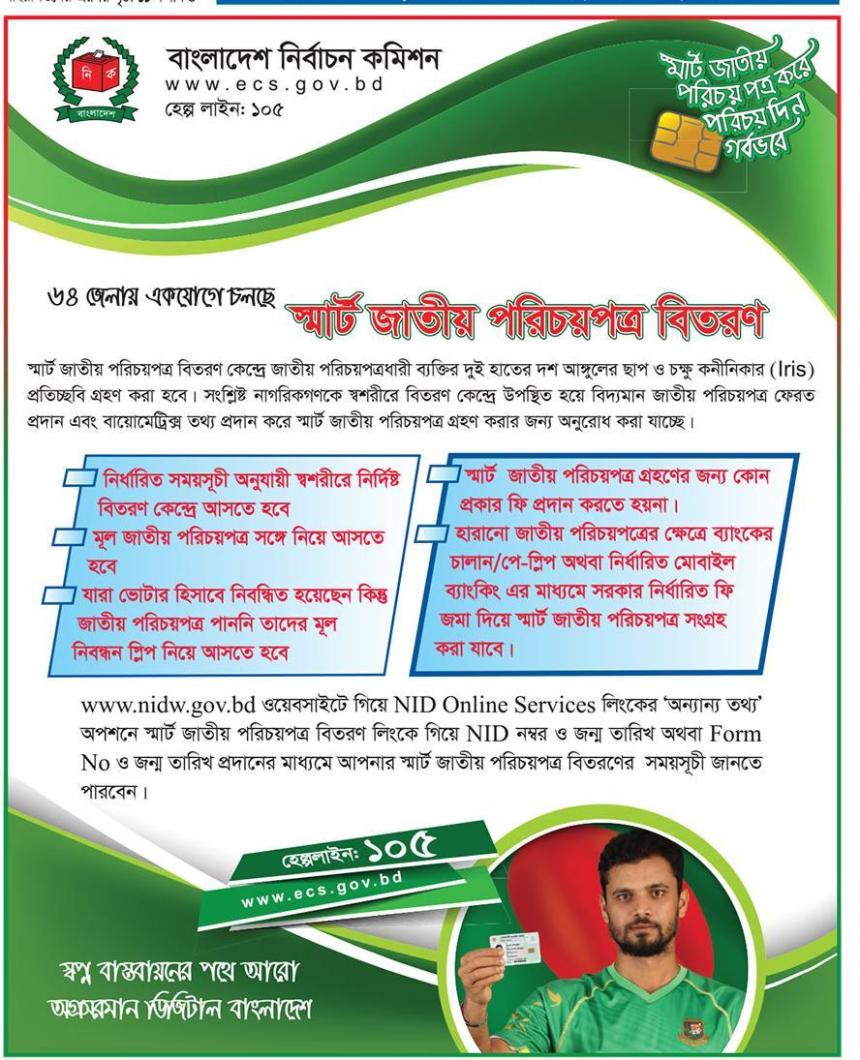 Bangladesh national ID smart card