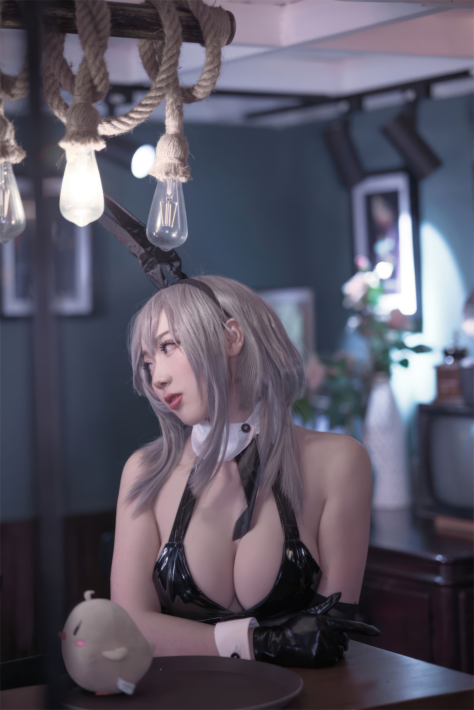 刺青Poi 北卡罗来纳 & 华盛顿 兔女郎 Cosplay｜碧蓝航线 双人写真（含隼隼子）【40P｜308MB】插图9