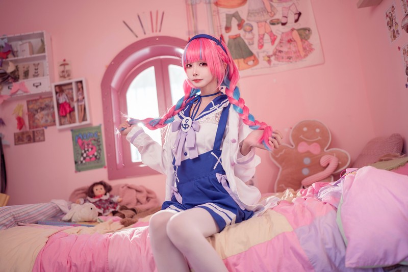 艾西Aiwest 湊阿库娅私服Cosplay写真图集 虚拟主播高清美图 55P (274.4M)插图7