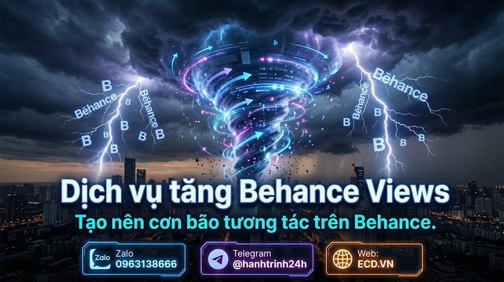 tăng behance views tự nhiên behance pro