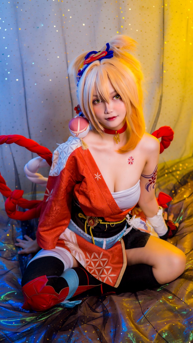 Joyce Lin2x Yoimiya Cosplay Genshin Impact 写真 40P插图5