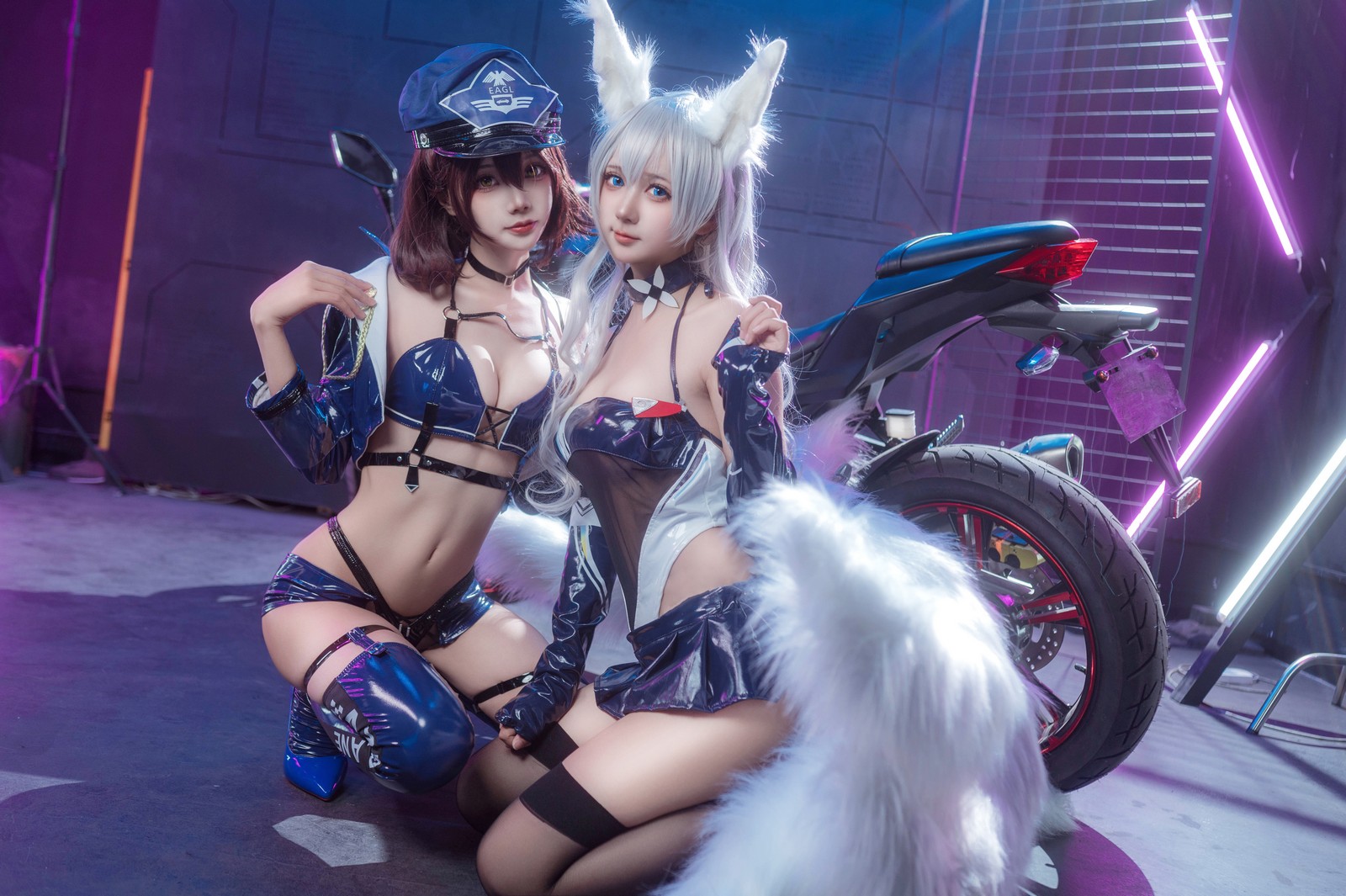 喜欢爱理吗写真套图：艾西Aiwest 碧蓝航线巴尔的摩&信浓赛车女郎COS（47P-199.7M）插图9