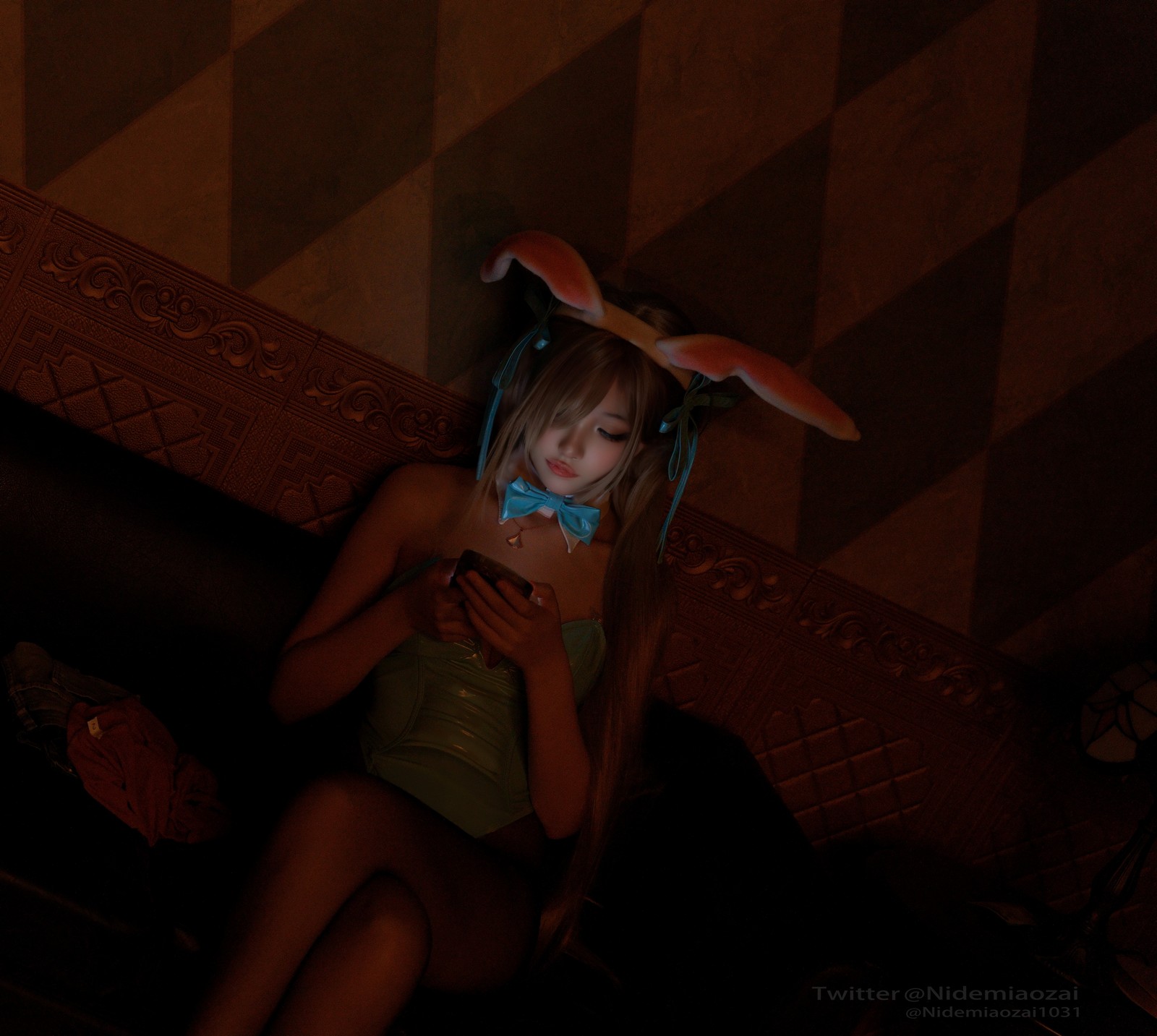 Cat Demon 喵崽｜碧蓝档案 明日奈 兔女郎 Cosplay 高清写真合集（123P）插图6