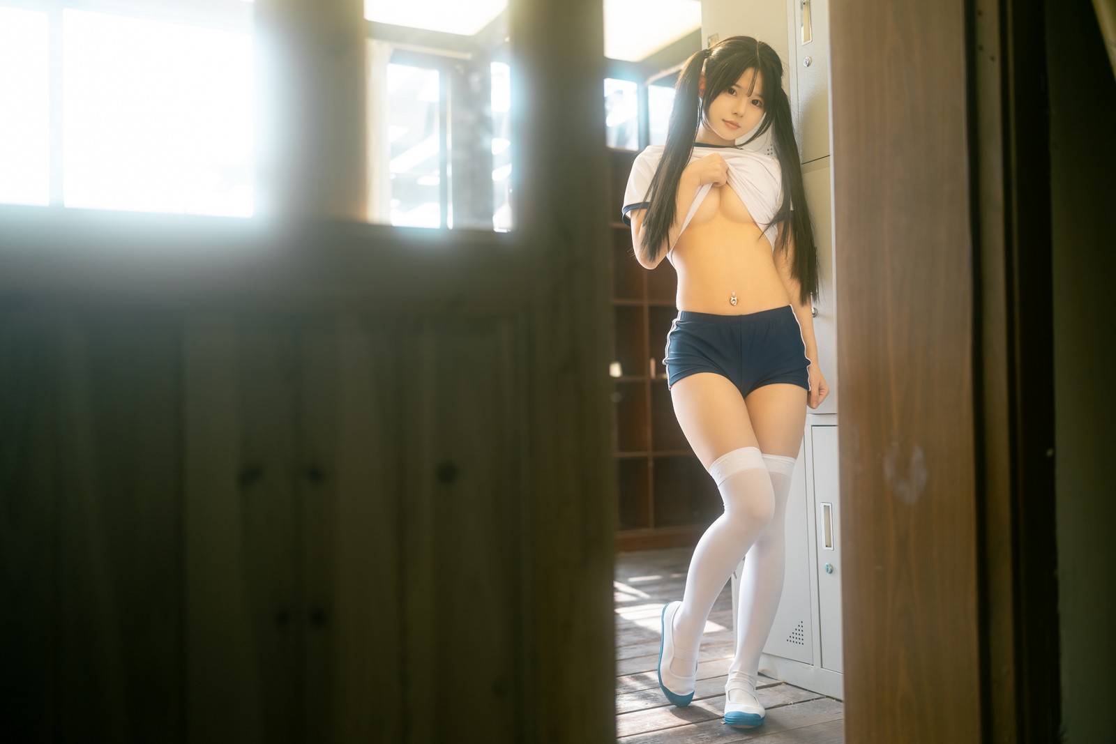 rua阮阮 春之更衣室 体操服 写真图集｜日系校园风高清摄影（47P｜469MB）插图8