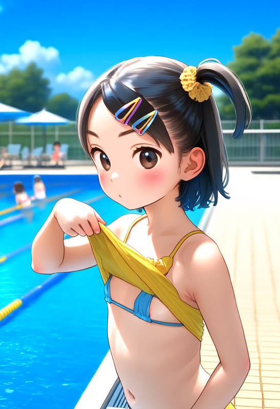 120175415_p1 loli, elementary school student, elementary school girl ⁄ プール開き - なかよし界隈