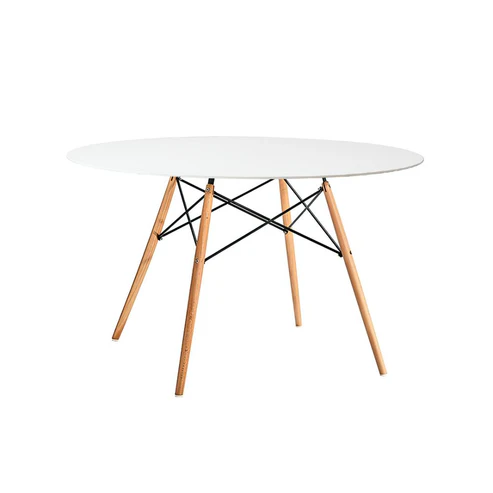 Mesa Eames Redonda Laqueada 100cm Blanco
