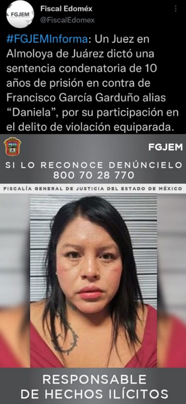 Estilista trans que abusó de menor de edad pasará 10 años en prisión