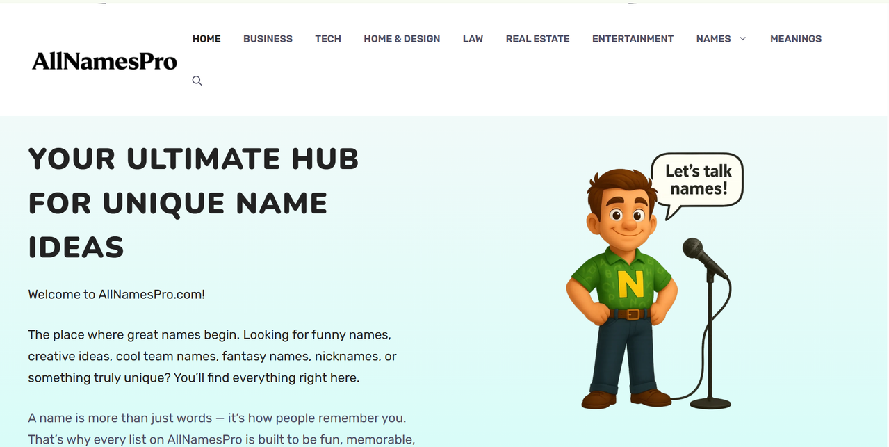 Screenshot of AllNamesPro
