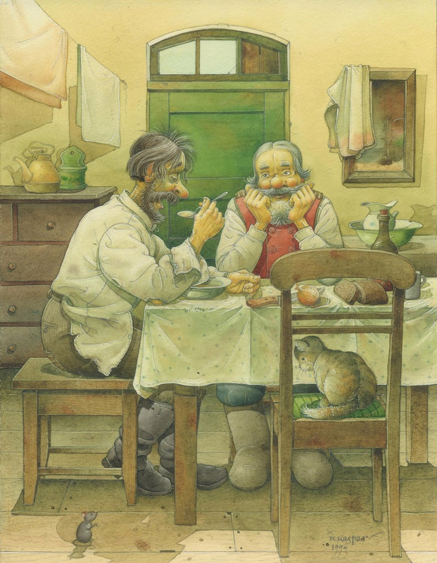 02-Kestutis-Kasparavicius-Russian-Scene-06-1994-wc-on-paper-Meister-Drucke-591664