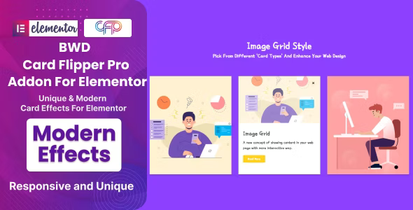 BWD Card Flipper Pro Addon For Elementor WordPress Plugin