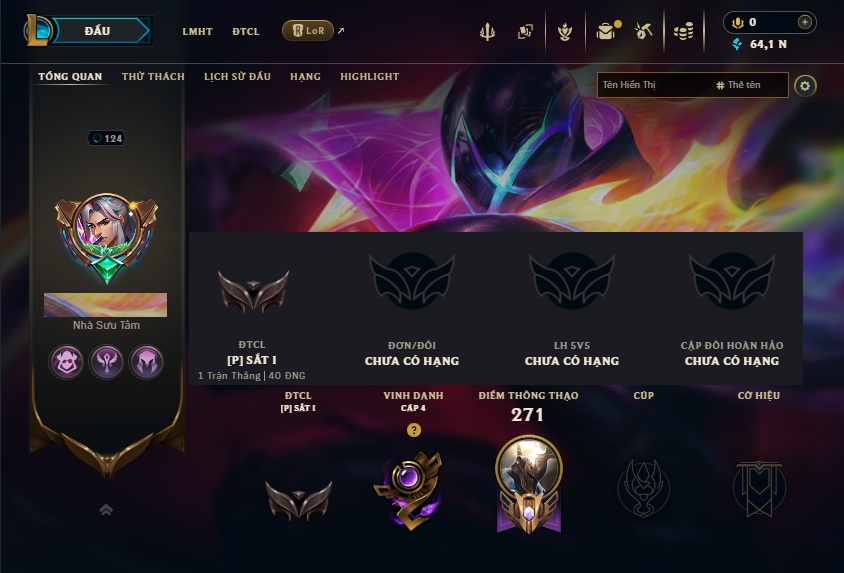 Acc LMHT # - Không Khung