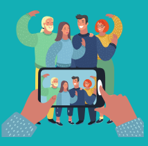 Guests taking photos