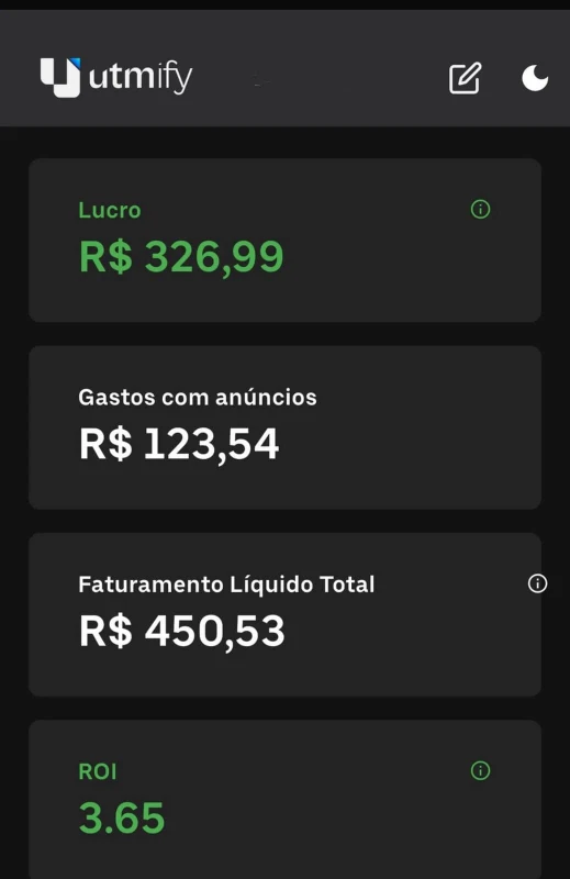 Print de resultados reais no WhatsApp