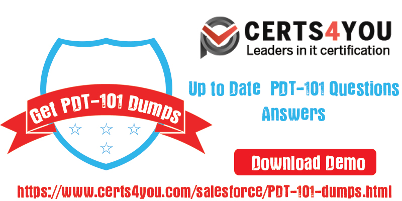 PDT-101 Dumps