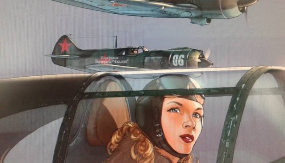 Llilya Litvyak, convertida en personaje de comic en El gran duque de Hugault- Yan