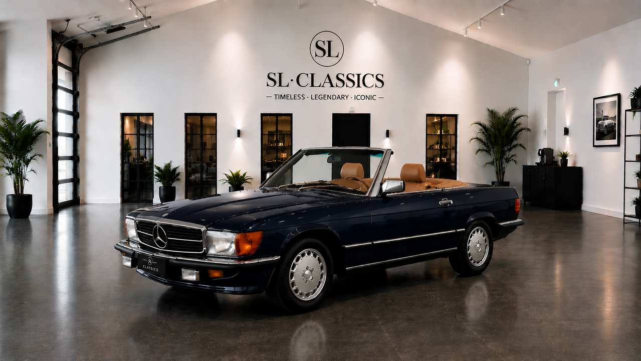Mercedes-Benz 560 SL DB 199 Blauschwarz Metallic