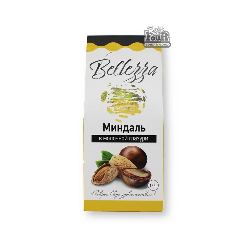 P1039999 Նուշ կաթնային Bellezza շոկալադե ջնարակապատ 135գ