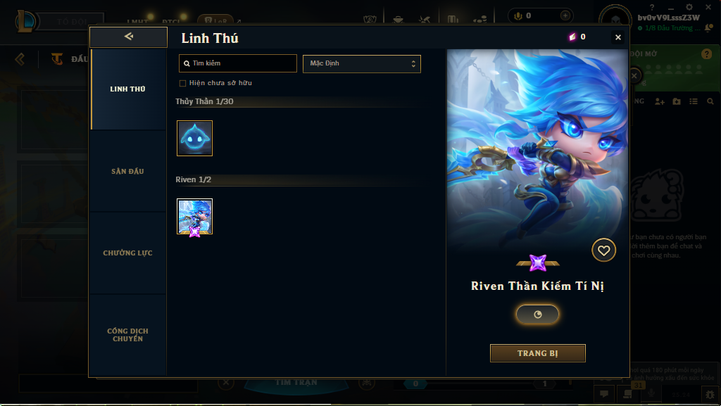 Acc DTCL # - Không Khung