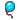 Pixel art of a balloon