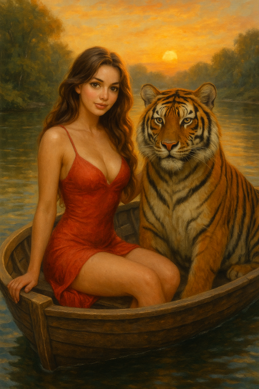 Stylized portrait of a woman