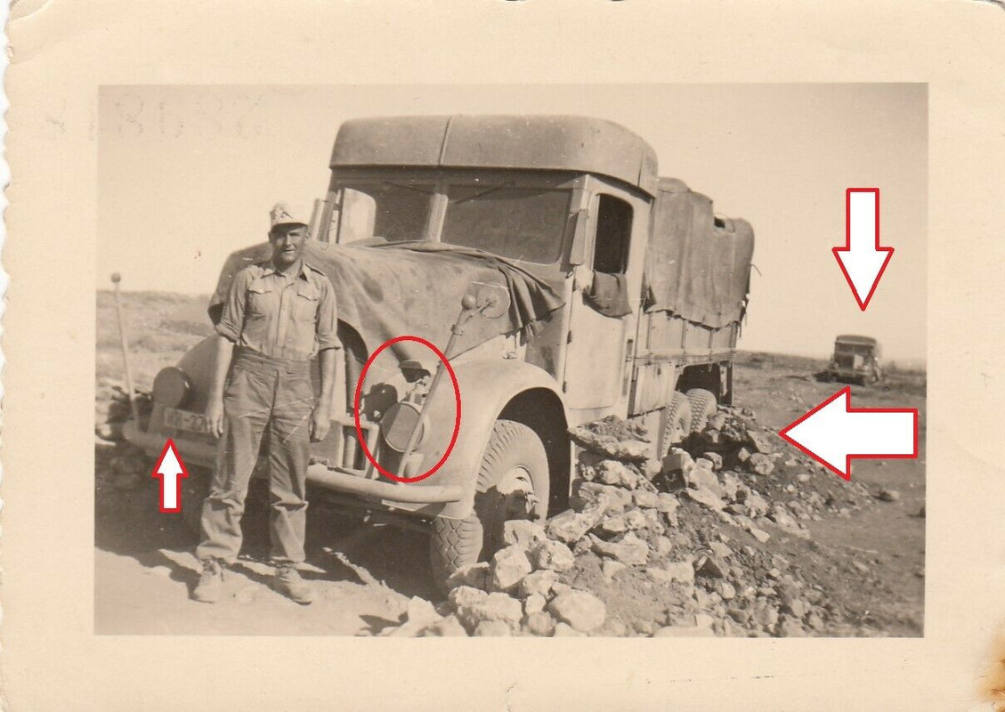Foto Afrikakorps,DAK,Südfront,Wehrmacht LKW,SdKfz,Notek,Soldat,W