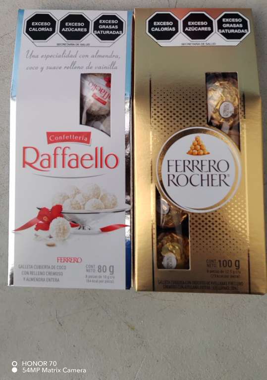 Chedraui: Chocolate Ferrero 8 piezas 
