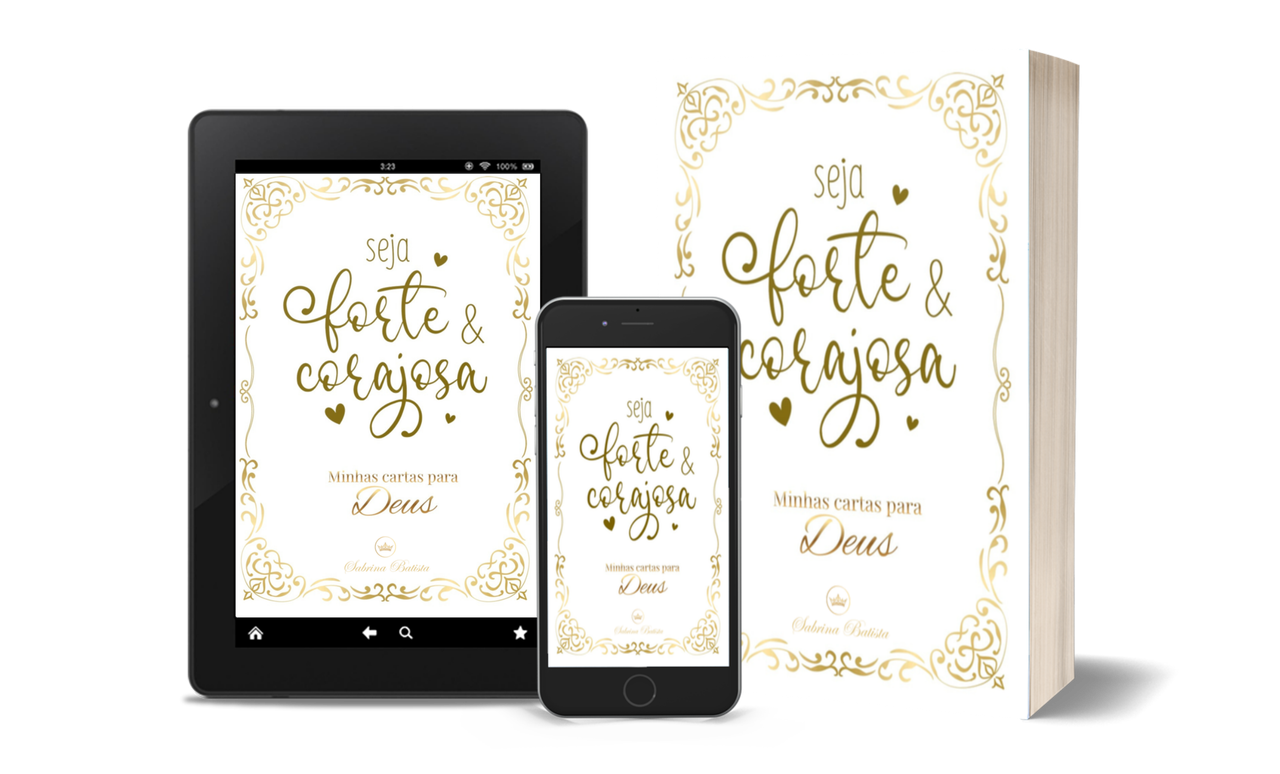 Devocional digital Minhas Cartas para Deus no tablet e celular