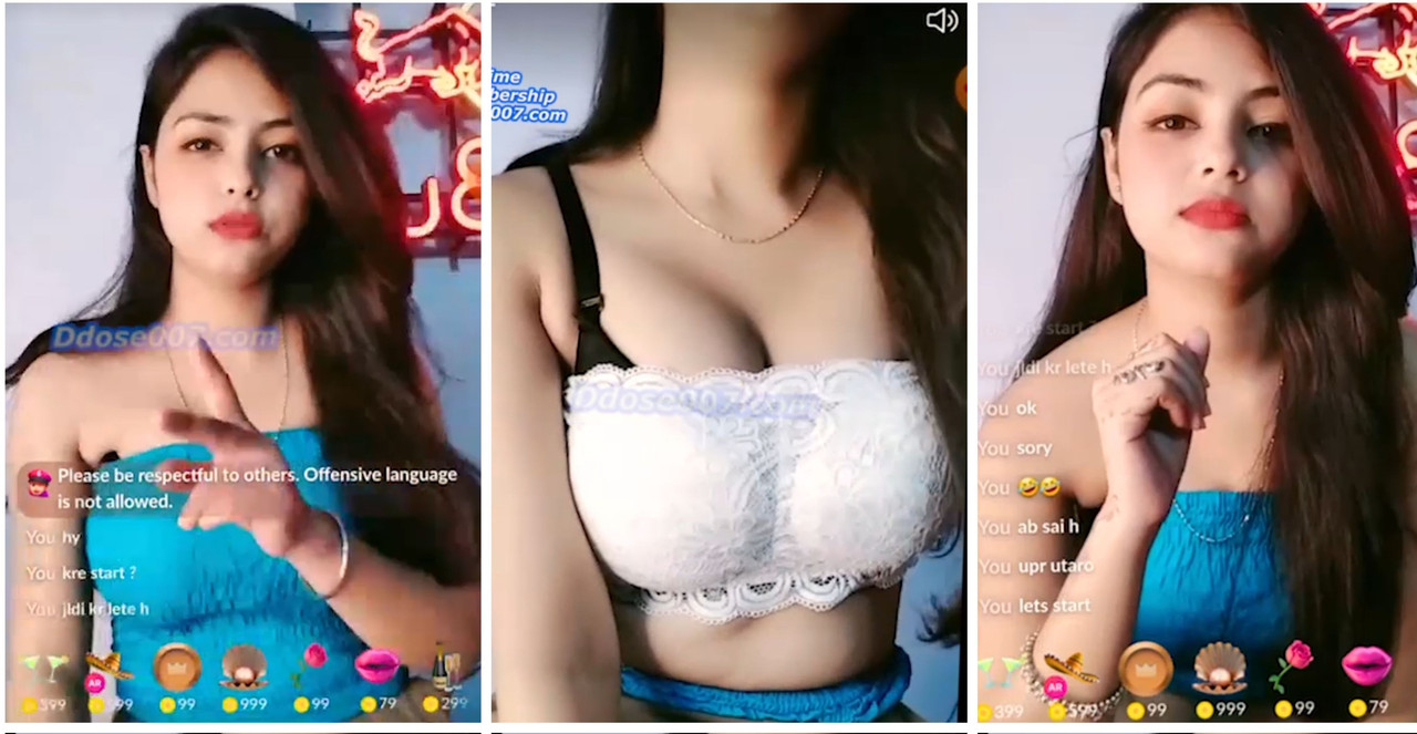 Beautifull Hot model Showing her boob on live exclusive viral video