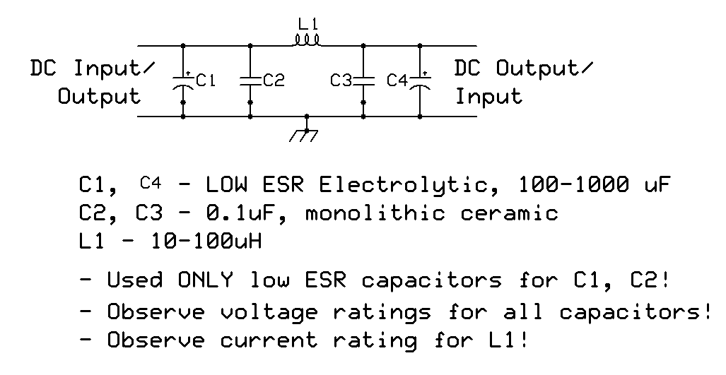 Add filtering to SMPS power supply