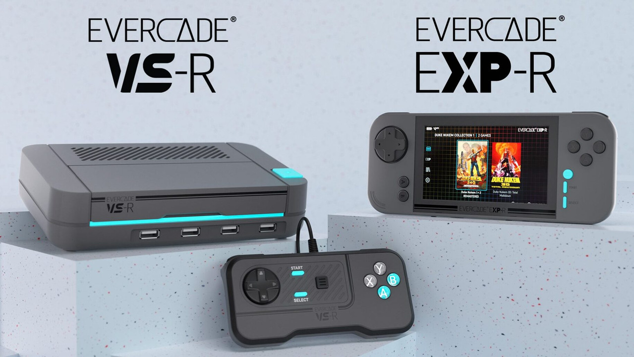 Evercade EXP R and VS R Group Image e1756393962975