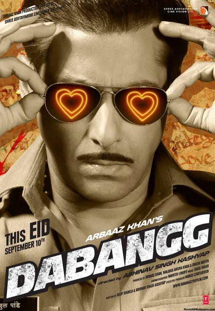 Poster of Dabangg 2010 Full Hindi Movie Download BluRay 720p Poster of Dabangg 2010 720p Hindi BluRay Full Movie Download HD
