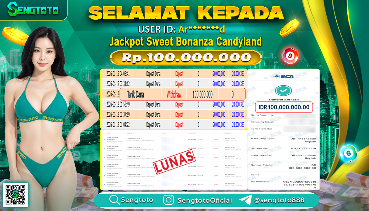 BUKTI PEMBAYARAN SLOT SWEET BONANZA CANDYLAND