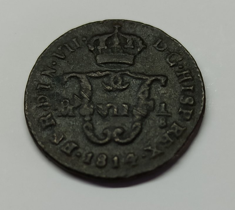 1/8 TLACO 1815. Fernando VII. México 62