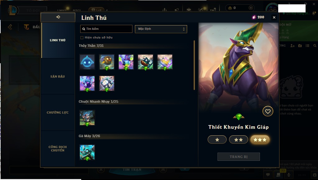 Acc DTCL # - Không Khung