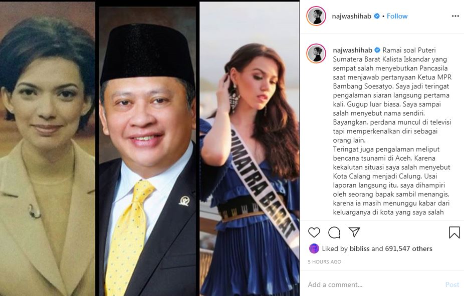 Postingan Najwa Shihab