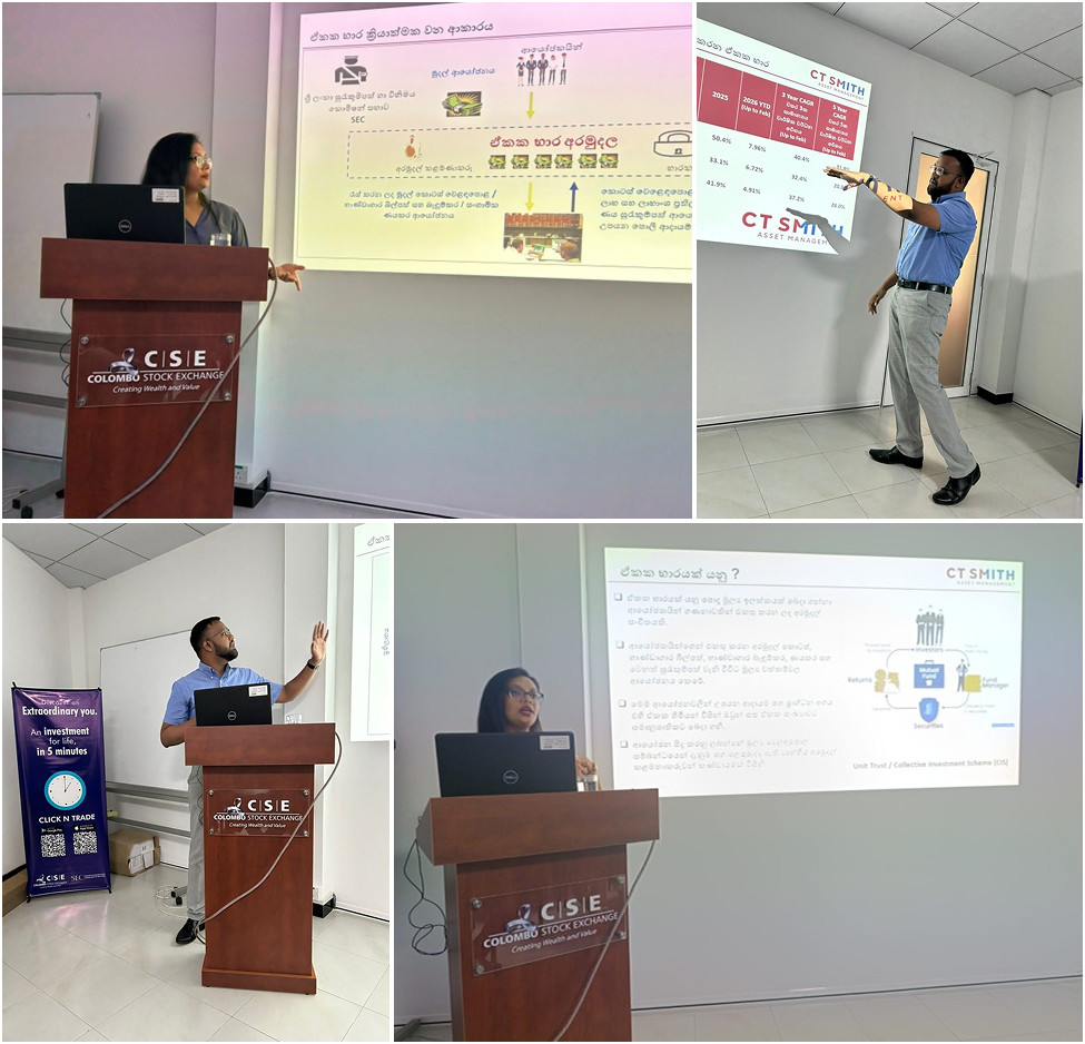 CT Smith Asset Management Joins Unit Trust Awareness Session in collaboration with CSE Panadura Branch