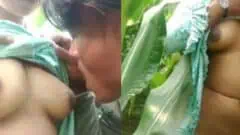 sexxnxx com Young Girl Outdoor Boobs Sucking & Pussy Licking