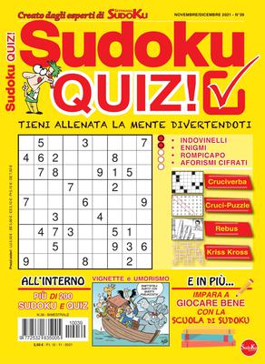 Sudoku Quiz– Novembre-Dicembre 2021