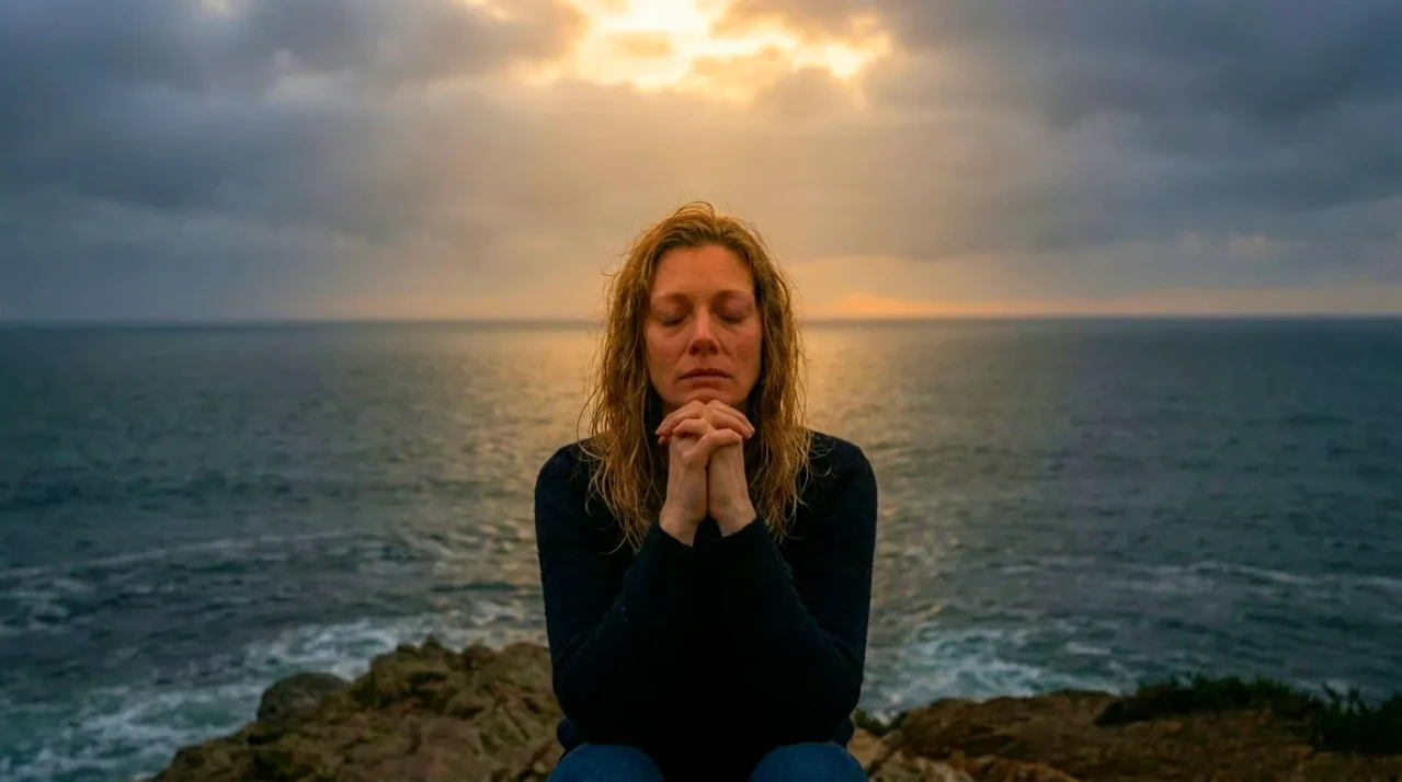 persona en reflexión profunda con luz suave simbolizando aprendizaje en medio del dolor