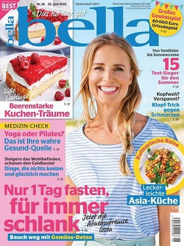 Cover: Bella Frauenzeitschrift No 26 vom 22 Juni 2022 Cover: Bella Frauenzeitschrift No 26 vom 22 Juni 2022