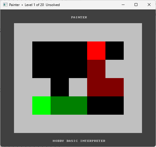 HOBBY BASIC PAINTER WINDOWS11 CONSOLE