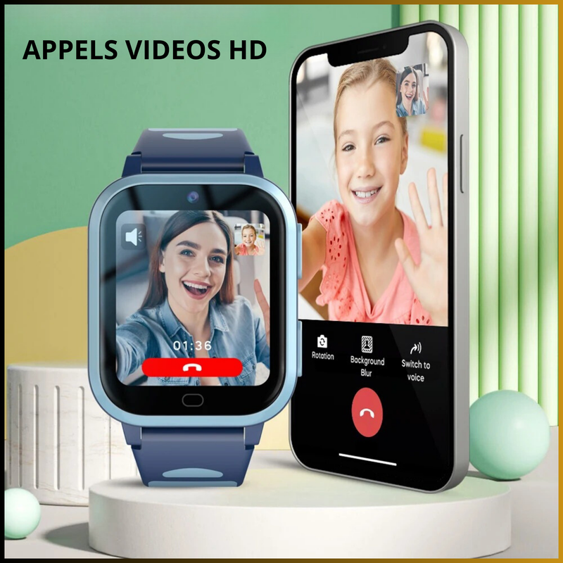Montre Connectée 4G Pour Enfant Ou Senior - GPS, Appels Vidéo, SOS - Premium