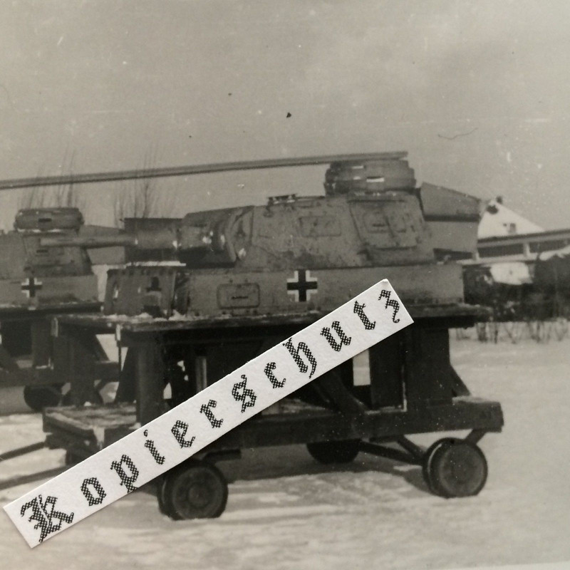 OBERTEIL Panzer IV auf Hänger PANZERSCHULE Wehrm