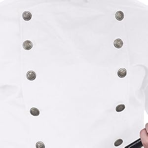 Steampunk shirt white removable bib