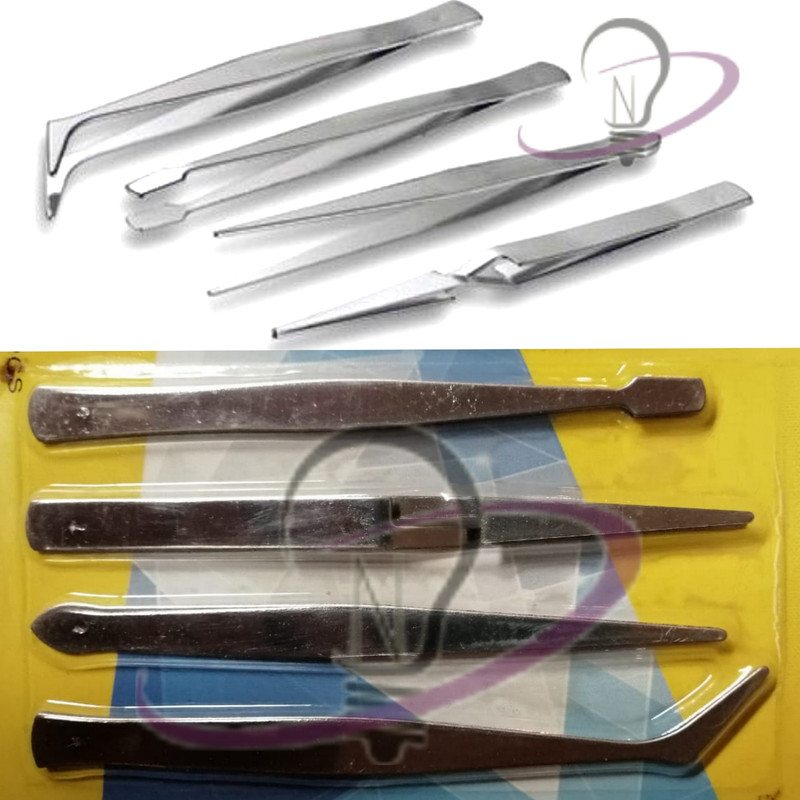 PINZETTE DI PRECISIONE PER ELETTRONICA INOSSIDABILI ANTIMAGNETICHE SICUTOOL 131A