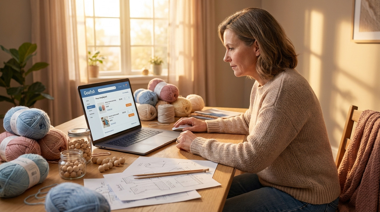 Процесс оформления заказа с Goofish через посредника для рукоделия