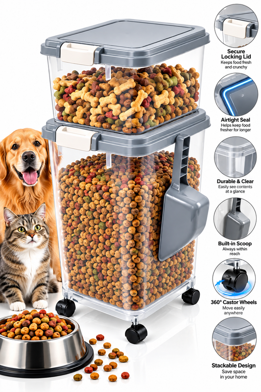 Airtight Pet Food Container Features