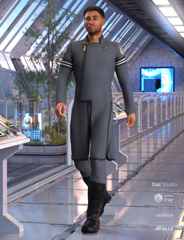 dForce Elite Commander Outfit for Genesis 8 Male(s)