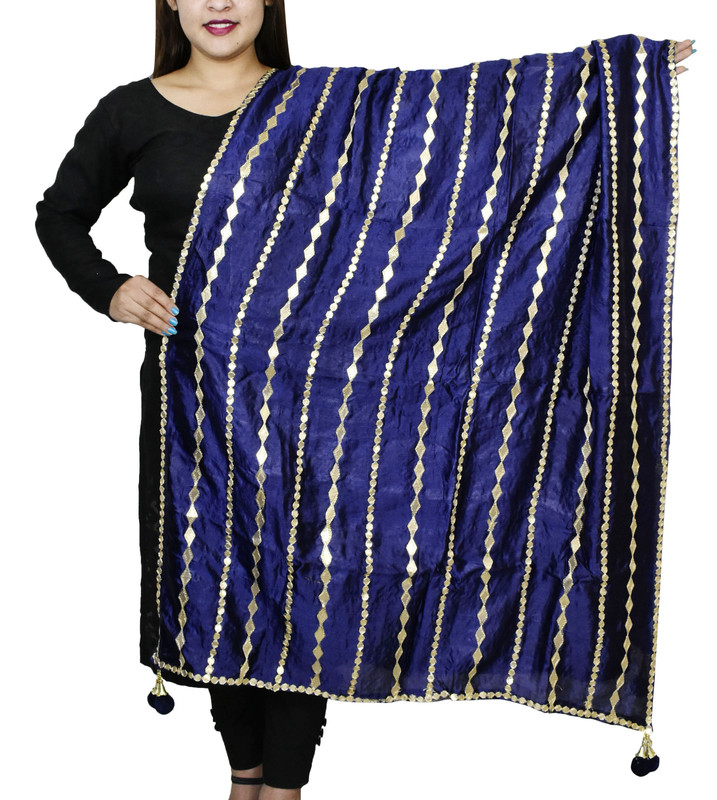 thumbnail 62  - Women&#039;s Dupatta Gota Patti Traditional Wrap Chunni Shawl Scarf Hijab For Wedding