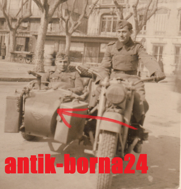 Fotos Soldat Kriegsmarine Aufklärungsabteilung Motorrad Süd - Frankreich